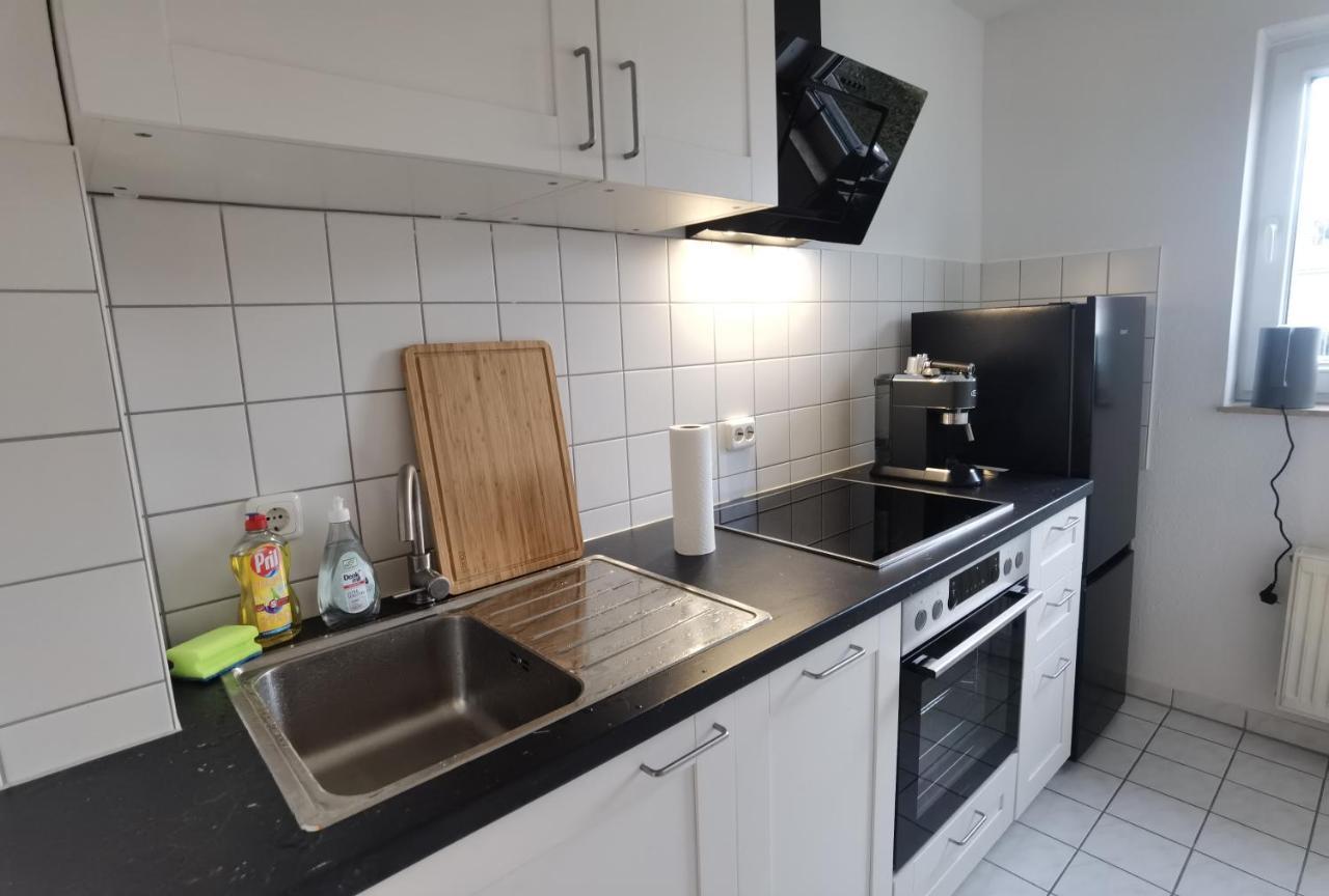 Arbeitsplatz, Balkon, Tiefgarage Naehe Neue Messe Leilighet Leipzig Eksteriør bilde